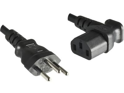 Microconnect PE160418A, 1,8 m, Virtapistoke tyyppi J, C13 liitin, H05VV-F3G, 250 V, 16 A