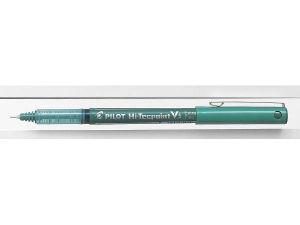Rullpenna, Pilot Hi-Tecpoint V5, 0,5 mm, grön