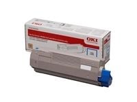 OKI - Cyan - original - tonerpatron - for C823dn, 823n