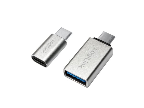 LogiLink AU0040, USB 3.1 C, USB 3.0 A, Micro USB 2.0, Aluminium