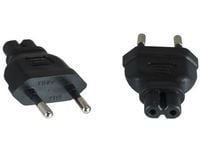Microconnect PEEUC7AD, Tyyppi M, C7, 230 V, musta, Naaras/naaras, 20 g