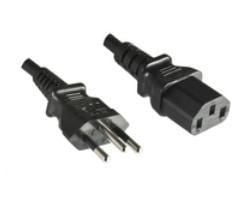 Microconnect PE010418BRAZIL, 2,1 m, Sähköpistoke tyyppiä N, C13 liitin, H05VV-F, 250 V, 10 A