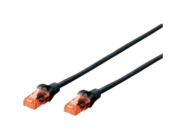 DIGITUS Professional - Koblingskabel - RJ-45 (hann) til RJ-45 (hann) - UTP - CAT 6e - halogenfri, formstøpt, uten hindringer - hvit
