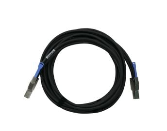 QNAP - SAS ekstern kabel - SAS 12Gbit/s - 36 pin 4x Mini SAS HD (SFF-8644) (hann) til 36 pin 4x Mini SAS HD (SFF-8644) (hann) - 3 m - svart - for Q...