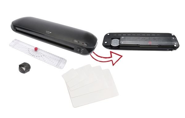 Olympia 4 in 1 Set with Laminator A 330 Plus - Laminator - varm- eller kaldlaminator - pung - 33 cm - med Olympia trimmer og hjørnerunder