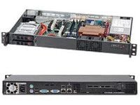 Supermicro SC510 T-203B - Rackmonterbar 1U - micro ATX - SATA/SAS - hot-swap 200 watt - svart