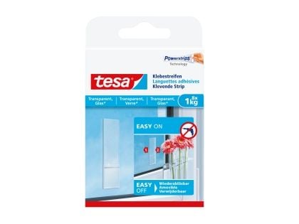 TESA 77733-00000, Universalkrok, Gjennomsiktig, Innendørs, Glass, Plast, 1 kg, Blister