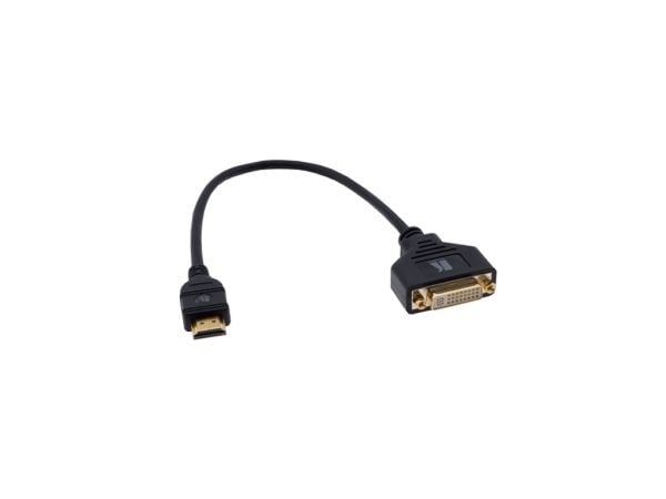 Kramer ADC-DF/HM - Video adapter - HDMI hann til DVI-I hunn - 30 cm - formstøpt