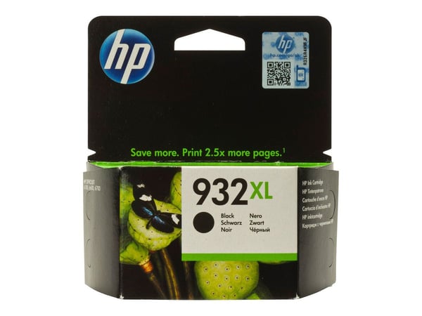 HP 932XL - Høy ytelse - svart - original - blekkpatron