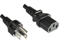 MicroConnect - Strömkabel - NEMA 5-15P (han) till strömförsörjning IEC 60320 C13 - 10 A - 1,8 m - sortering - Japan