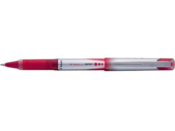 Pilot V-Ball Grip 07, Rød, Rød, 0,7 mm, 0,4 mm