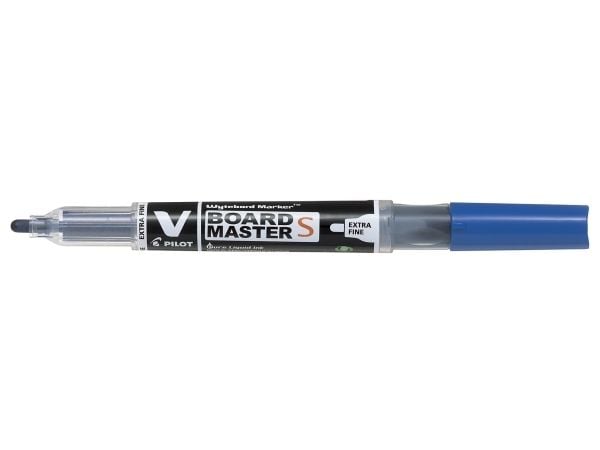 Pilot V-Board Master S, Punainen, Ohut pää, Musta, Punainen, Läpinäkyvä, Muovi, Pyöreä, 3,5 mm