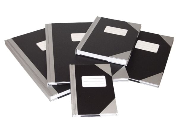 Kinabok A4 linjerad silver - (5 st)