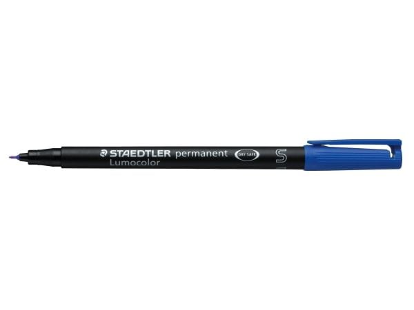 STAEDTLER Lumocolor 313 - Markør - permanent - blå - 0.4 mm - superfin