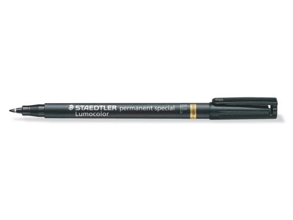 Marker Staedtler Lumocolor 319 F-9 Special 0,6 mm sort permanent nano - (10 stk.)