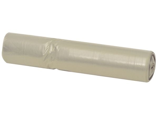 Søppelsekker i plast, klare 700x1100 mm standard LDPE med 10 stk./rull - 42 µm (kartong med 20 ruller)