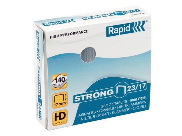 Nastat Rapid Strong 23/17 sinkitty, laatikko 1000 kpl - (5 kpl)