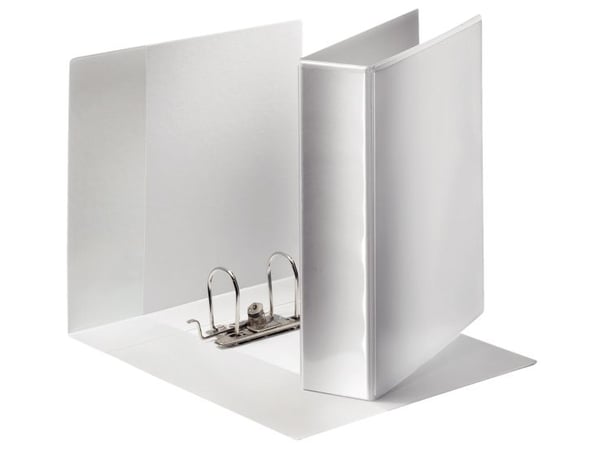 Esselte esityskansio A4+ 75mm, A4, Muovi, Valkoinen, 500 arkkia, 80 g/m², 5 cm