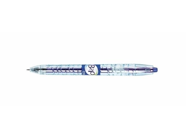 Pilot B2P Gel, Uttrekkbar med festeklemme, Blå, Gjennomsiktig, Blå, Plastikk, 0,5 mm, 0,32 mm