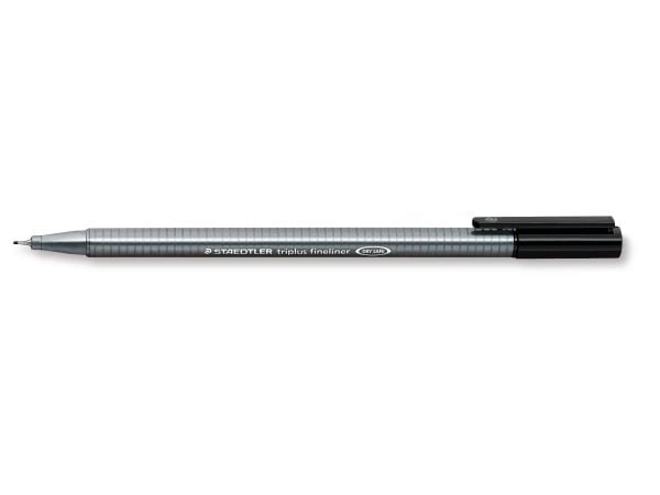 STAEDTLER triplus 334 - Fineliner - svart - vannbasert blekk - 0.3 mm - superfin