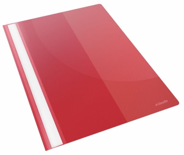 Esselte Vivida - Rapportfil - for A4 (210 x 297 mm) - kapasitet: 160 ark - livlig rød