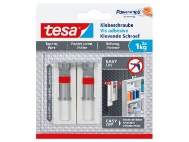 TESA 77775-00000, inomhus, Universalkrok, Grå, Röd, Vit, Självhäftande remsa, 1 kg, Gips TESA 77775-00000, inomhus, Universalkrok, Grå, Röd, Vit, Självhäftande remsa, 1 kg, Gips