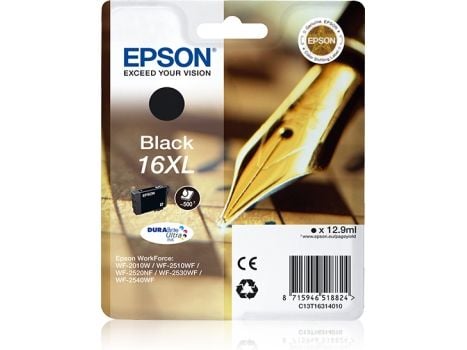 Bläckpatron epson 16xl 500 sidor svart