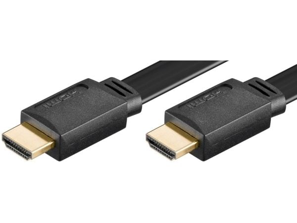 MicroConnect - HDMI-kabel med Ethernet - HDMI hann til HDMI hann - 1.5 m - svart - flat