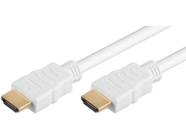 MicroConnect - HDMI-kabel med Ethernet - HDMI hann til HDMI hann - 1.5 m - hvit
