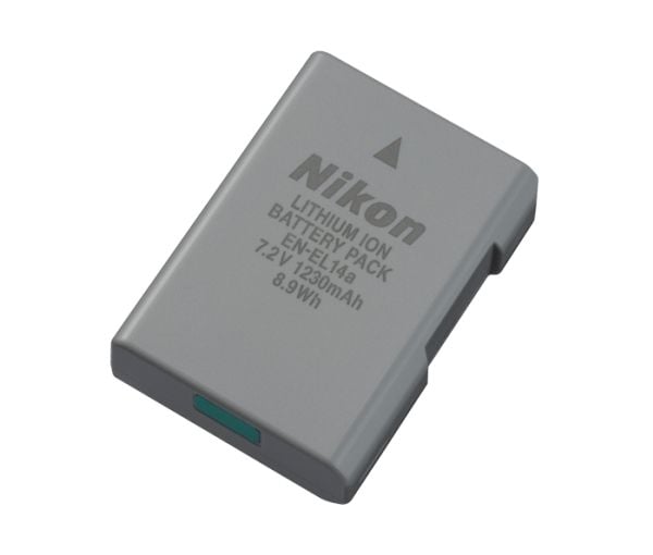 Nikon EN-EL14a, 1230 mAh, 7,2 V, Lithium-Ion (Li-Ion)