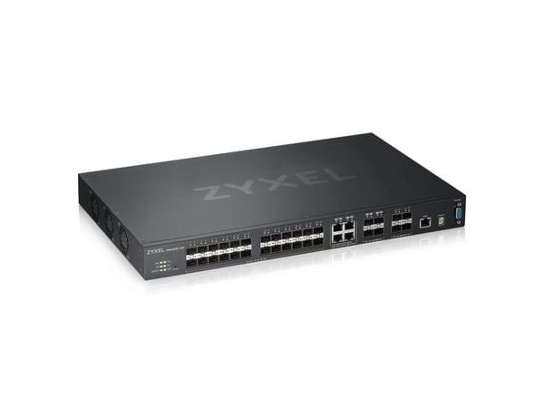 Zyxel XGS4600-32F - Kytkin - L3 - Administreret - 24 x Gigabit SFP + 4 x combo Gigabit SFP + 4 x 10 Gigabit SFP+ - monterbar på stativ