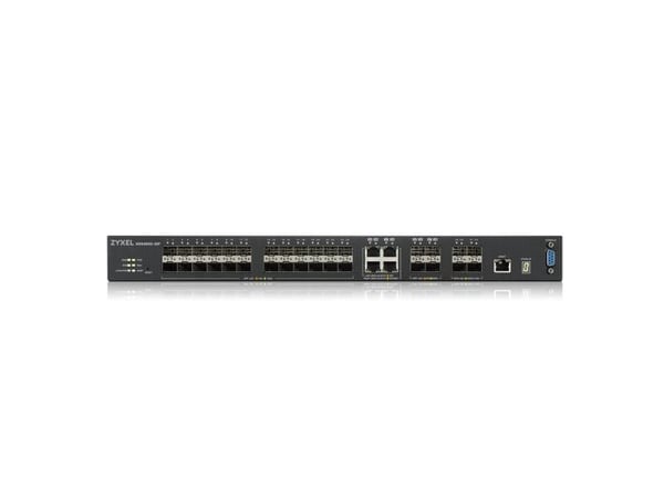 Zyxel XGS4600-32F - Switch - L3 - Styrt - 24 x Gigabit SFP + 4 x kombo-Gigabit SFP + 4 x 10 Gigabit SFP+ - rackmonterbar