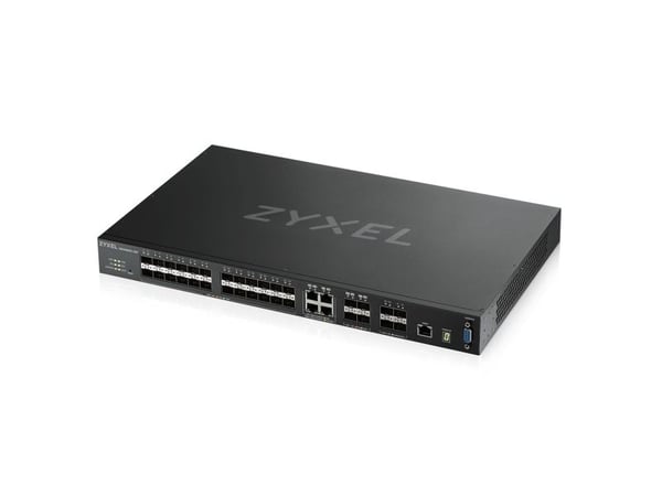 Zyxel XGS4600-32F - Switch - L3 - Styrt - 24 x Gigabit SFP + 4 x kombo-Gigabit SFP + 4 x 10 Gigabit SFP+ - rackmonterbar