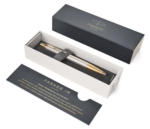 Parker 1931687, Blå, Gull, Sølv, Clip-on retractable ballpoint pen, Medium, Ambidekstriøs, 1 stykker
