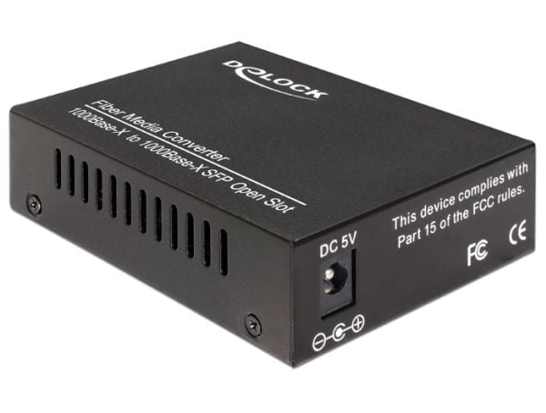 Delock Media Converter 1000Base-X to SFP - Fibermedieomformer - 1GbE - 1000Base-X - SFP (mini-GBIC) / SFP (mini-GBIC)