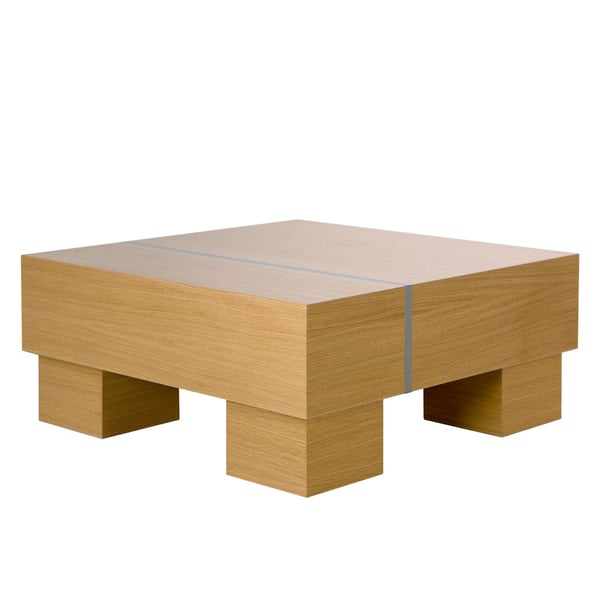 Sofabord, Home, 80x80x35 cm, Brun