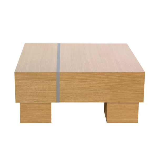 Sofabord, Home, 80x80x35 cm, Brun