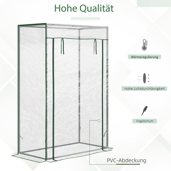 Växthus, 100x50x150 cm, Transparent