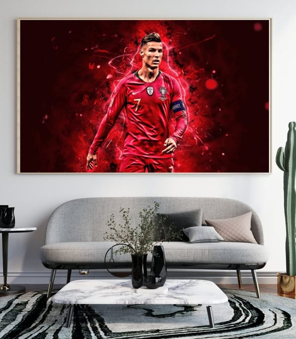 Cristiano Ronaldo Poster 50x70 cm – Fotboll Affisch | Sport Väggkonst | Perfekt för Fans