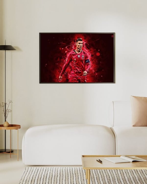 Cristiano Ronaldo Poster 50x70 cm – Fotboll Affisch | Sport Väggkonst | Perfekt för Fans