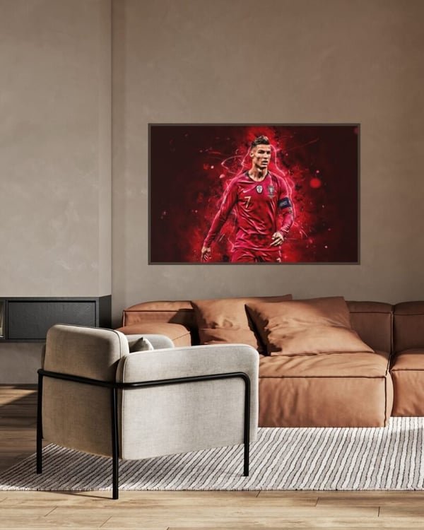 Cristiano Ronaldo Poster 50x70 cm – Fotboll Affisch | Sport Väggkonst | Perfekt för Fans