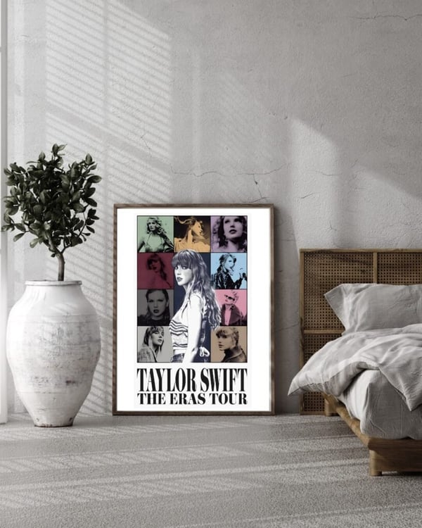 Taylor Swift The Eras Tour Poster 50x70 cm – Pop Musik Affisch | Fan Väggkonst