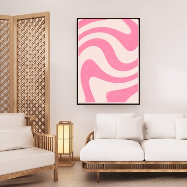 Abstrakt Plakat 50x70 cm – Moderne Kunst Plakat | Minimalistisk Vægkunst