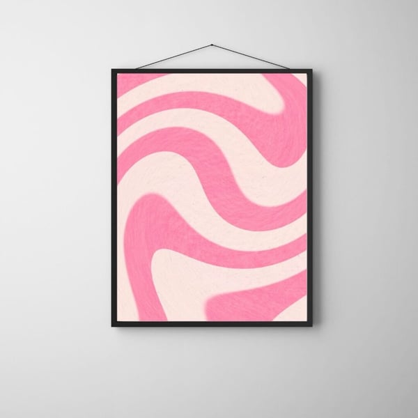 Abstrakt Plakat 50x70 cm – Moderne Kunst Plakat | Minimalistisk Vægkunst