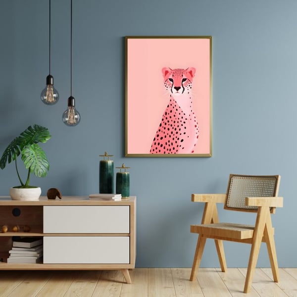 Tiger Plakat 50x70 cm – Tiger Plakat | Dyre Vægkunst | Moderne Natur Dekoration