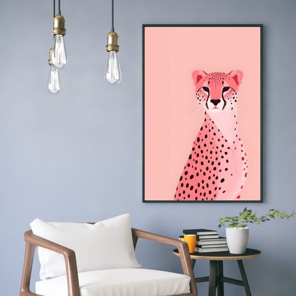 Tiger Plakat 50x70 cm – Tiger Plakat | Dyre Vægkunst | Moderne Natur Dekoration