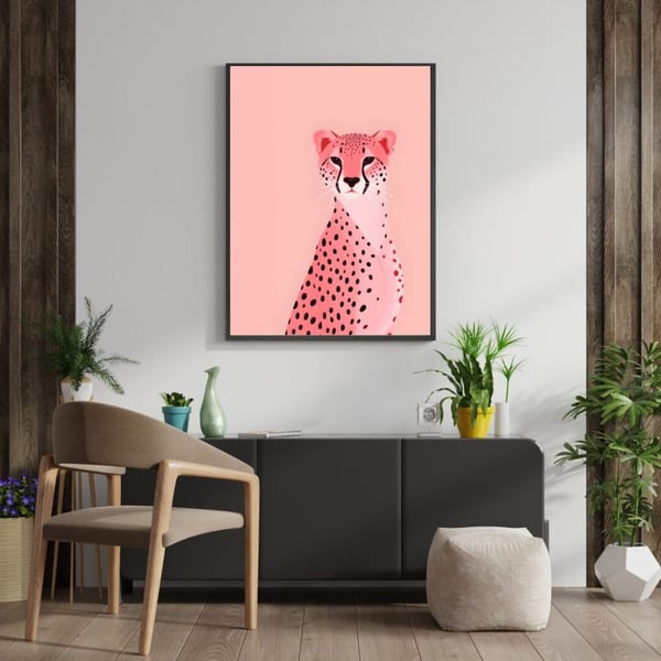 Tiger Poster 50x70 cm – Tiger Affisch | Djur Väggkonst | Modern Natur Dekoration