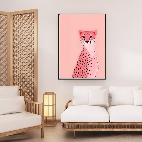 Tiger Plakat 50x70 cm – Tiger Plakat | Dyre Vægkunst | Moderne Natur Dekoration