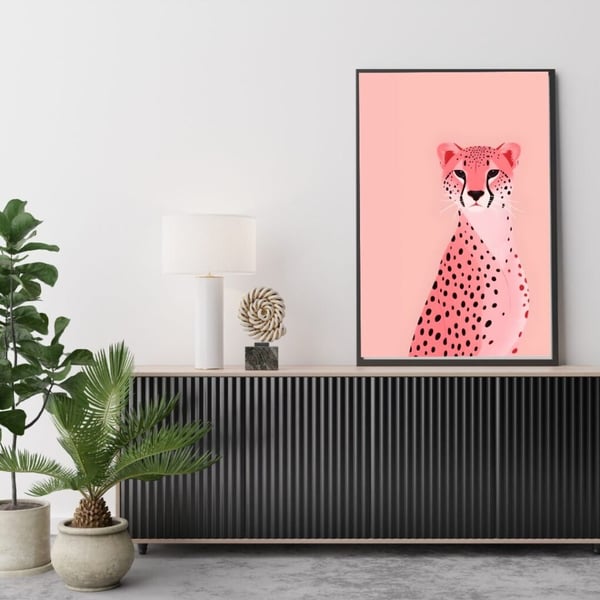 Tiger Plakat 50x70 cm – Tiger Plakat | Dyre Vægkunst | Moderne Natur Dekoration