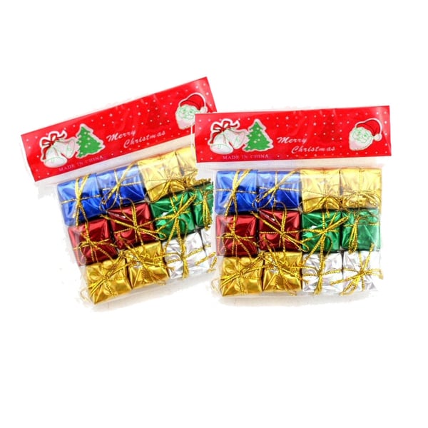 24 st små söta Julklappar, Paket, Julpynt, Julgranspynt 24 st små söta Julklappar, Paket, Julpynt, Julgranspynt